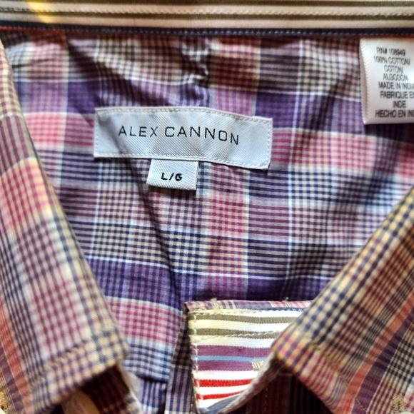 Alex Cannon Shirts | Alex Cannon Dress Shirt. Like New. | Color: Pink/Purple | Size: L | Marthacooney273's Closet